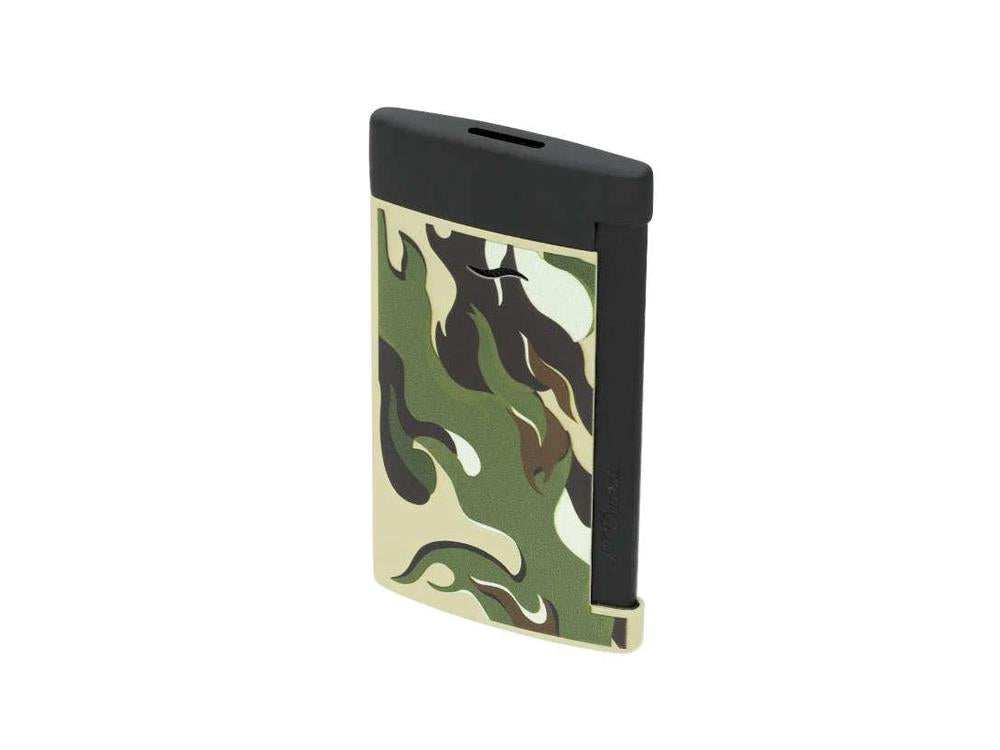 S.T. Dupont Slim 7 Camo Lighter, Metal, PVD, Green, Limited Edition, 027750G