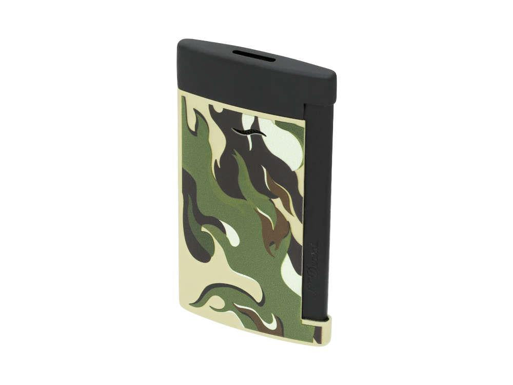S.T. Dupont Slim 7 Camo Lighter, Metal, PVD, Green, Limited Edition, 027750G