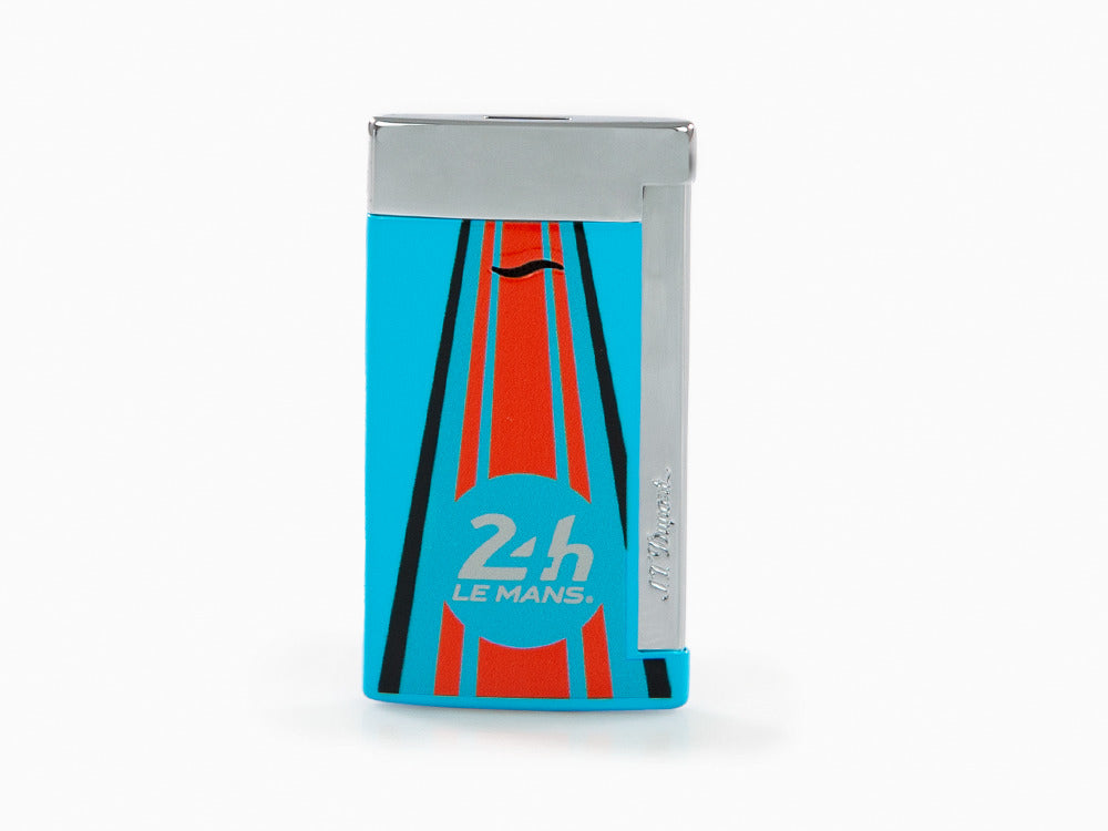 S.T. Dupont 24H Du Mans Slim7 Lighter, Palladium, Blue, 027789