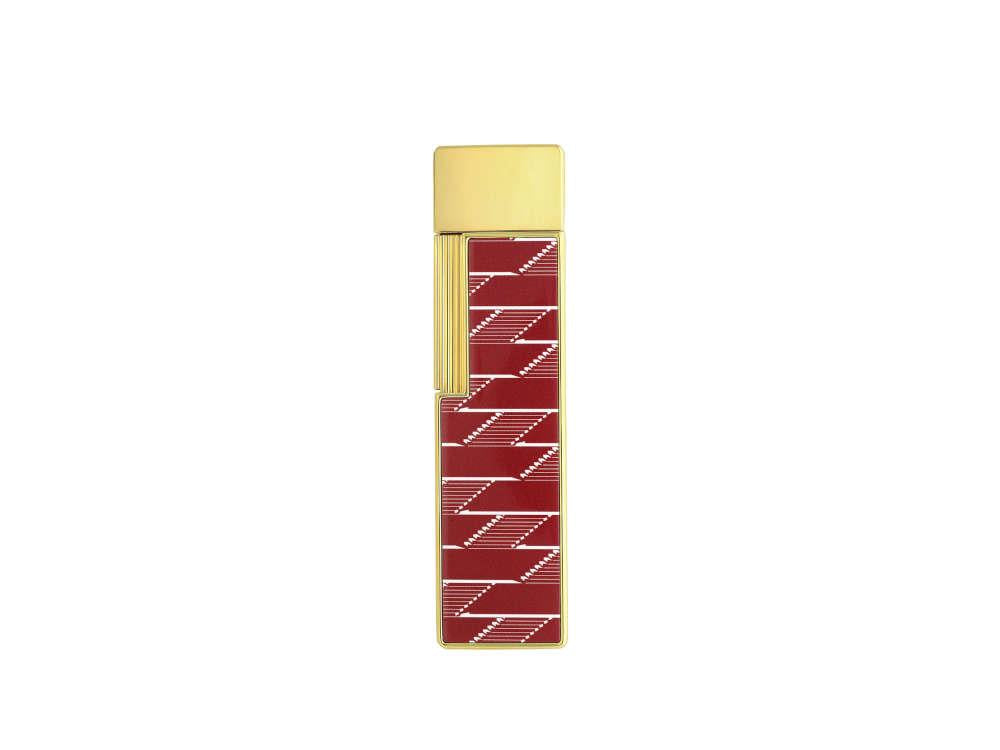S.T. Dupont Twiggy Monogram 1872 Lighter, Burgundy, Limited Edition, 030078