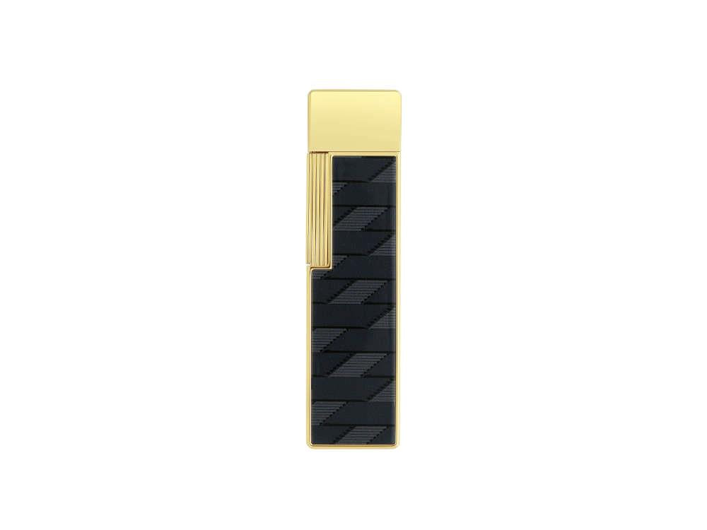 S.T. Dupont Twiggy Monogram 1872 Lighter, Black, Limited Edition, 030079
