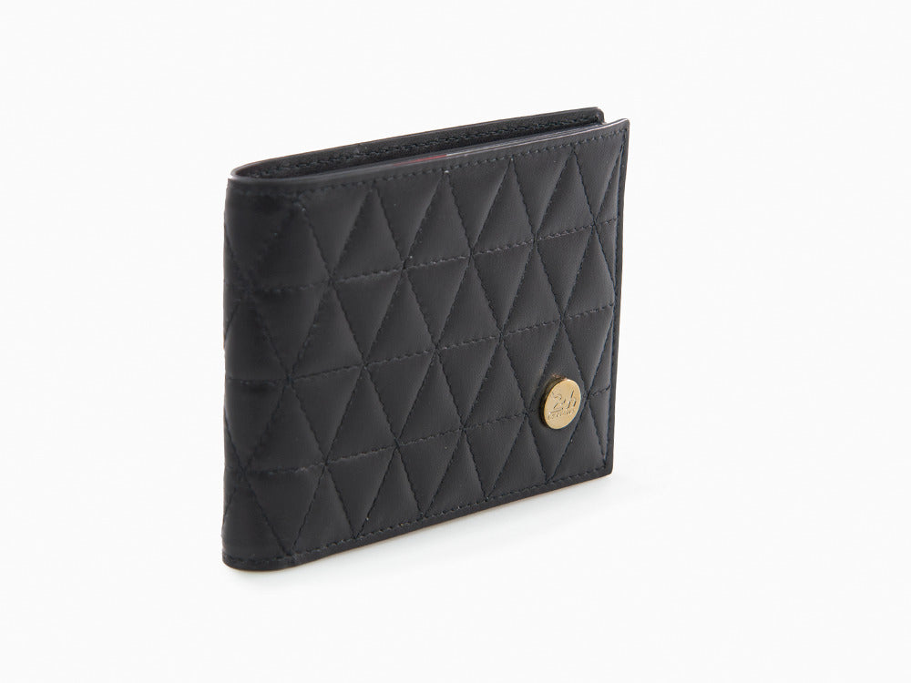 S.T. Dupont 24H Du Mans Billfold 6 Credit Cards Wallet, Black, Leather, 161310