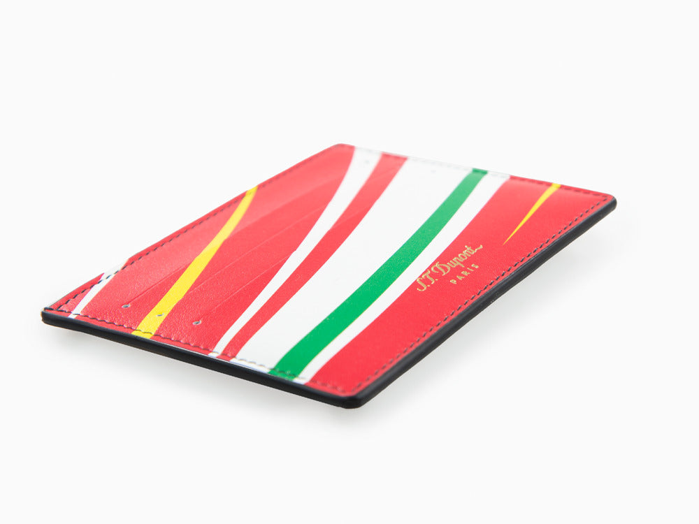 S.T. Dupont 24H Du Mans Credit card holder, Leather, Red, 6 Cards, 161311