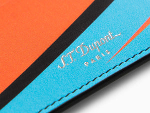 S.T. Dupont 24H Du Mans Credit card holder, Leather, Blue, 6 Cards, 161411