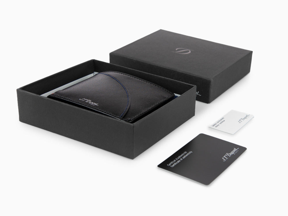 S.T. Dupont Défi Millennium Wallet, Leather, Black, 6 Cards, 172003