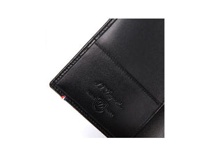 S.T. Dupont Line D Passport Cover, Leather, Black, 1 Card, 180012