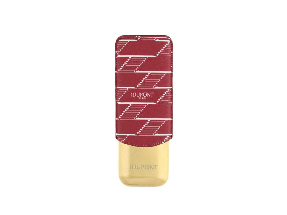 S.T. Dupont Monogram 1872 Cigar Case, Burgundy, Limited Edition, 183478