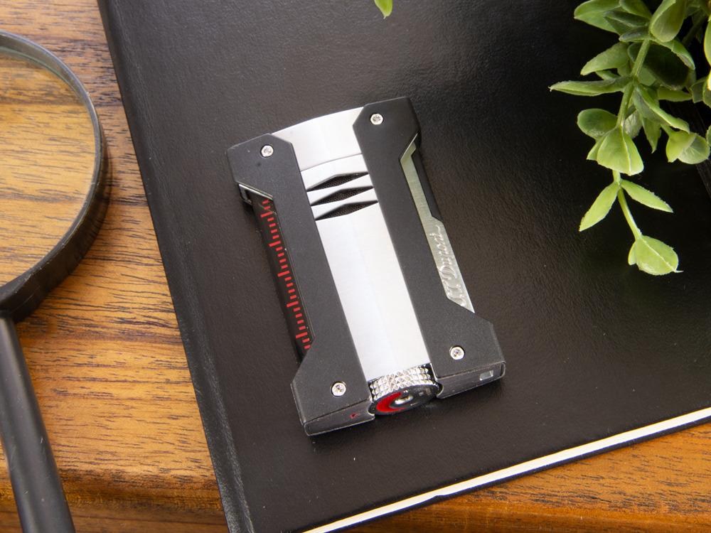 S.T. Dupont Defi Extreme Lighter, Brushed Metal, Torch Flame, 21403
