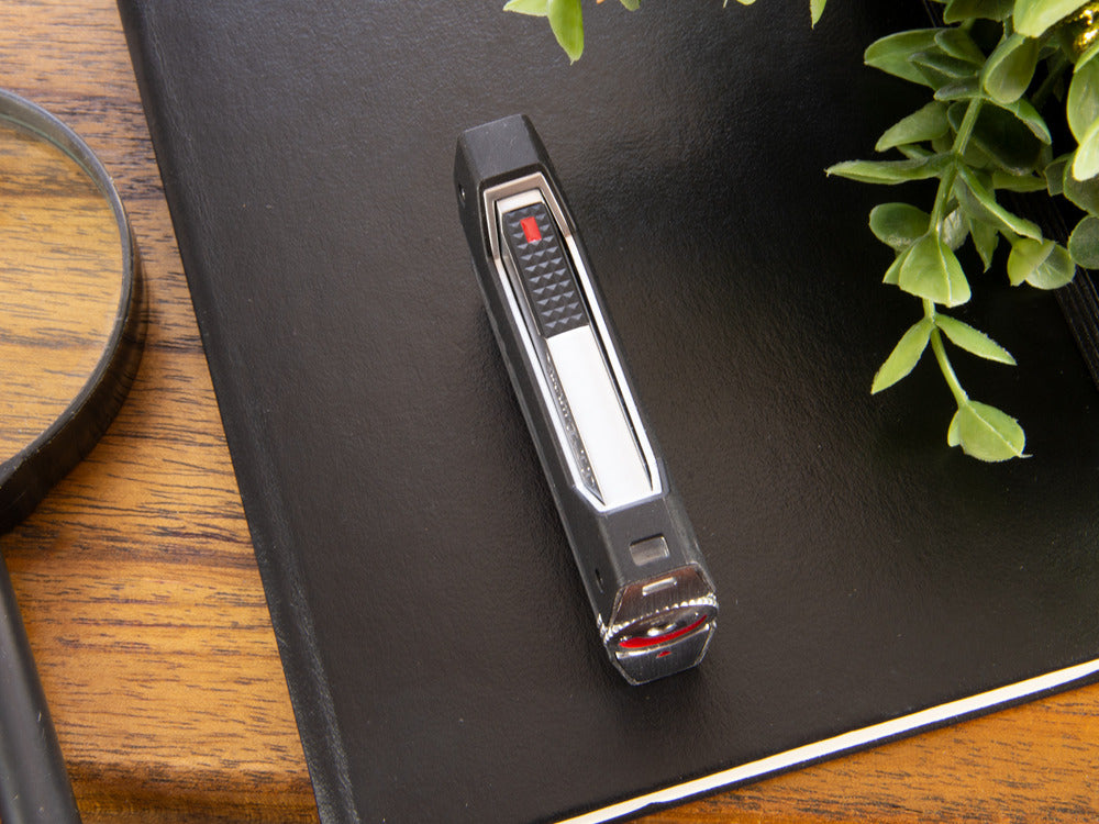 S.T. Dupont Defi Extreme Lighter, Brushed Metal, Torch Flame