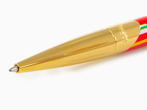 S.T. Dupont 24H Du Mans Défi Ballpoint pen, Palladium, Gold plated, Red, 405007