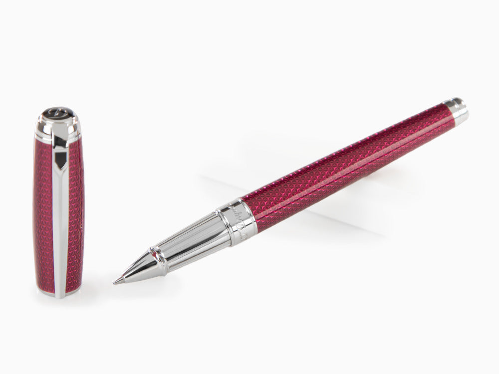 S.T. Dupont Line D Rollerball pen, Lacquer, Pink, Palladium trim, 412112L