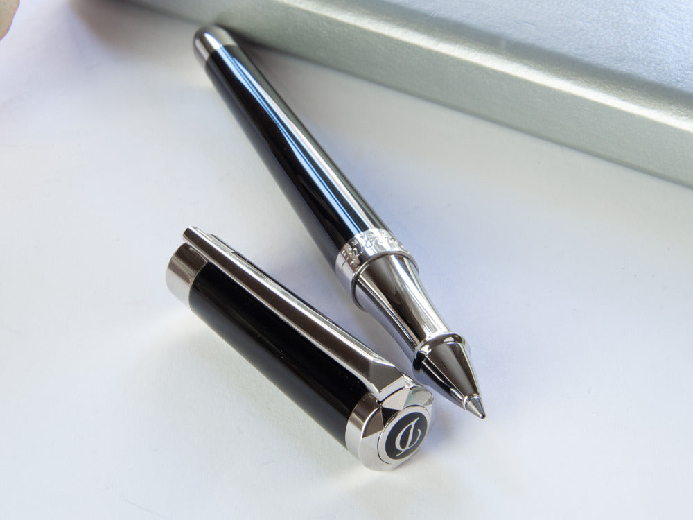 S.T. Dupont Liberté Rollerball pen, Black Lacquer, Palladium trim 