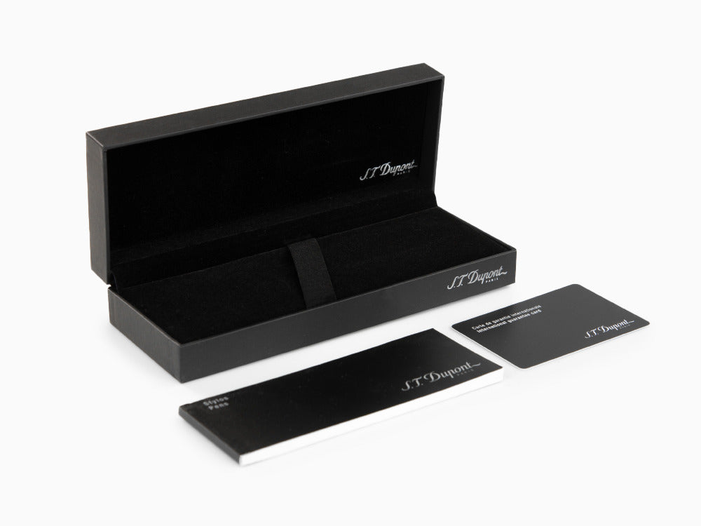 S.T. Dupont Liberté Fire Head Ballpoint pen, Lacquer, Palladium, Blue, 465017