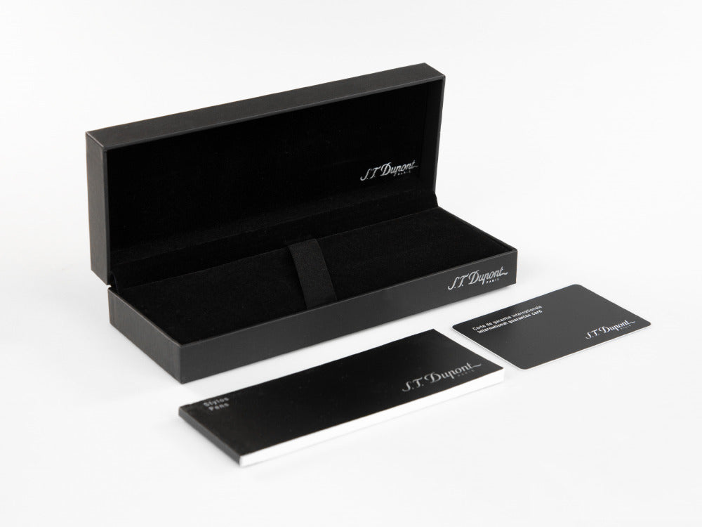 S.T. Dupont Liberté Ballpoint pen, Black Lacquer, Palladium trim, 465674
