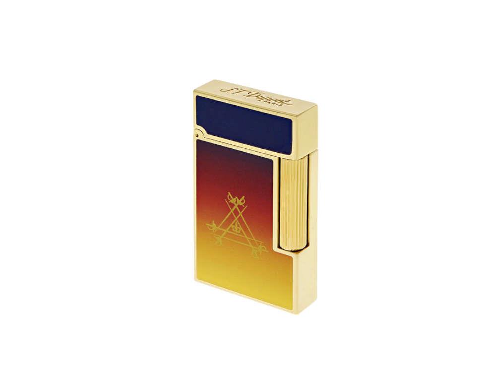 S.T. Dupont Ligne 2 Montecristo L'Aurore Lighter, Gold plated, Purple, C16034