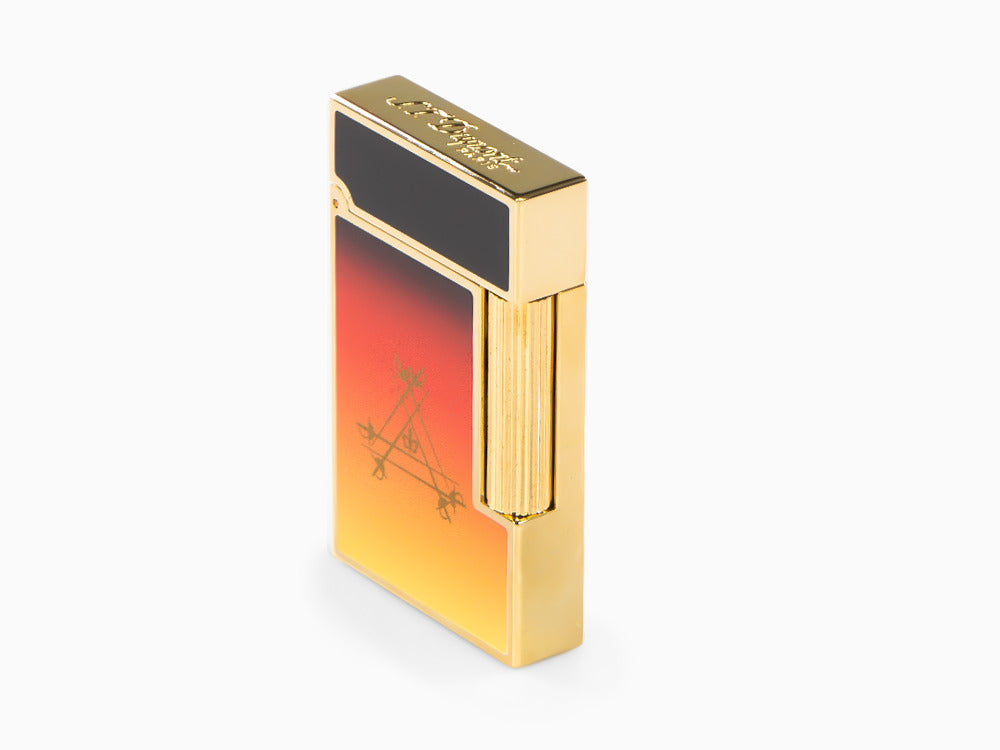 S.T. Dupont Ligne 2 Cling Montecristo, Le Crépuscule Lighter, Orange, C16036
