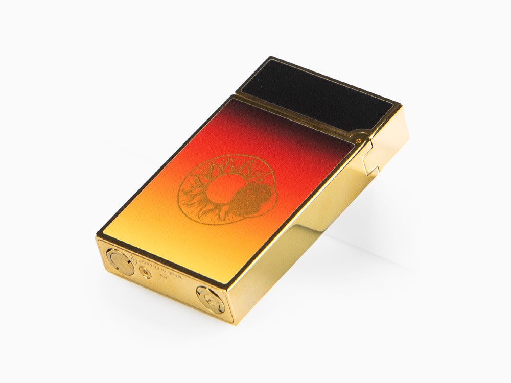 S.T. Dupont Ligne 2 Cling Montecristo, Le Crépuscule Lighter, Orange, C16036