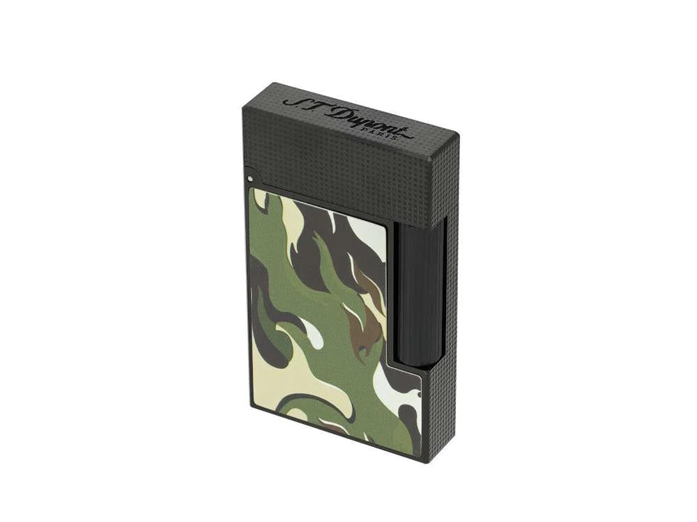 S.T. Dupont Ligne 2 Camo Lighter, Metal, Green, Limited Edition, C16050