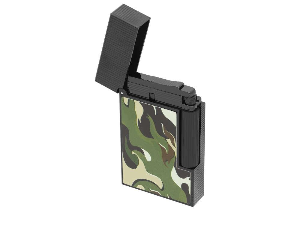S.T. Dupont Ligne 2 Camo Lighter, Metal, Green, Limited Edition, C16050