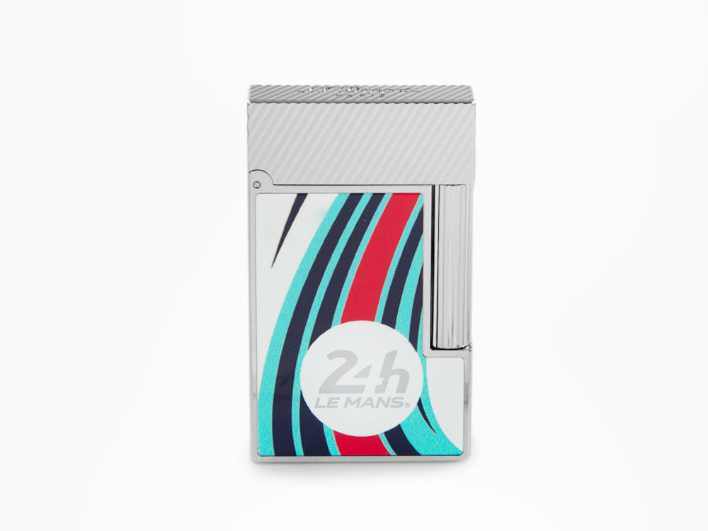 S.T. Dupont 24H Du Mans Ligne 2 Lighter, Palladium, White, C16088