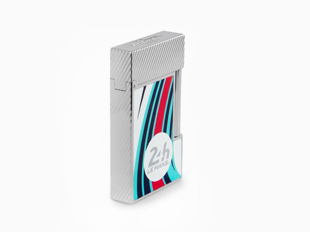 S.T. Dupont 24H Du Mans Ligne 2 Lighter, Palladium, White, C16088