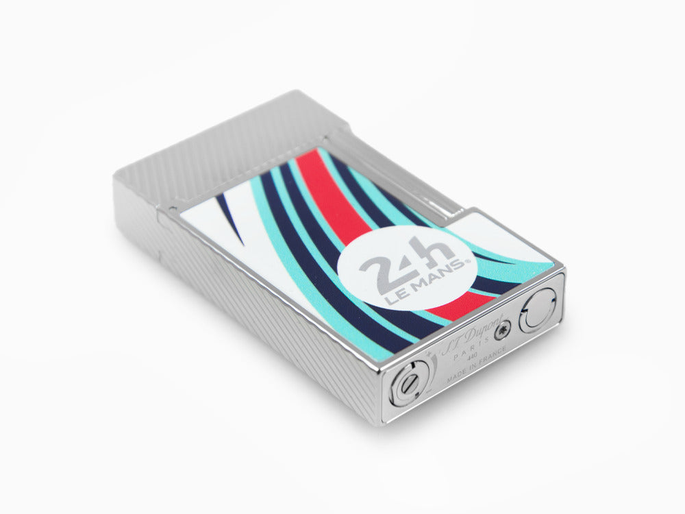 S.T. Dupont 24H Du Mans Ligne 2 Lighter, Palladium, White, C16088