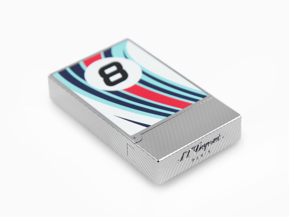 S.T. Dupont 24H Du Mans Ligne 2 Lighter, Palladium, White, C16088