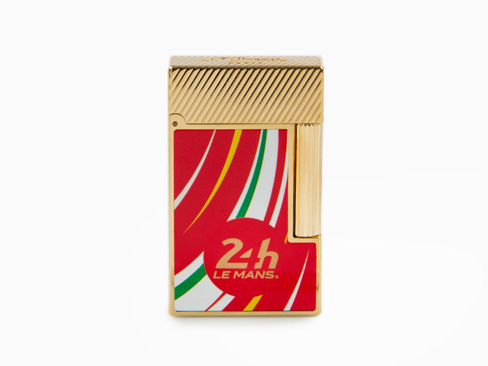 S.T. Dupont 24H Du Mans Ligne 2 Lighter, Palladium, Red, C16090