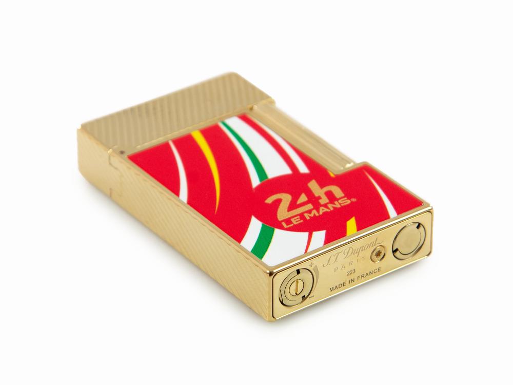 S.T. Dupont 24H Du Mans Ligne 2 Lighter, Palladium, Red, C16090