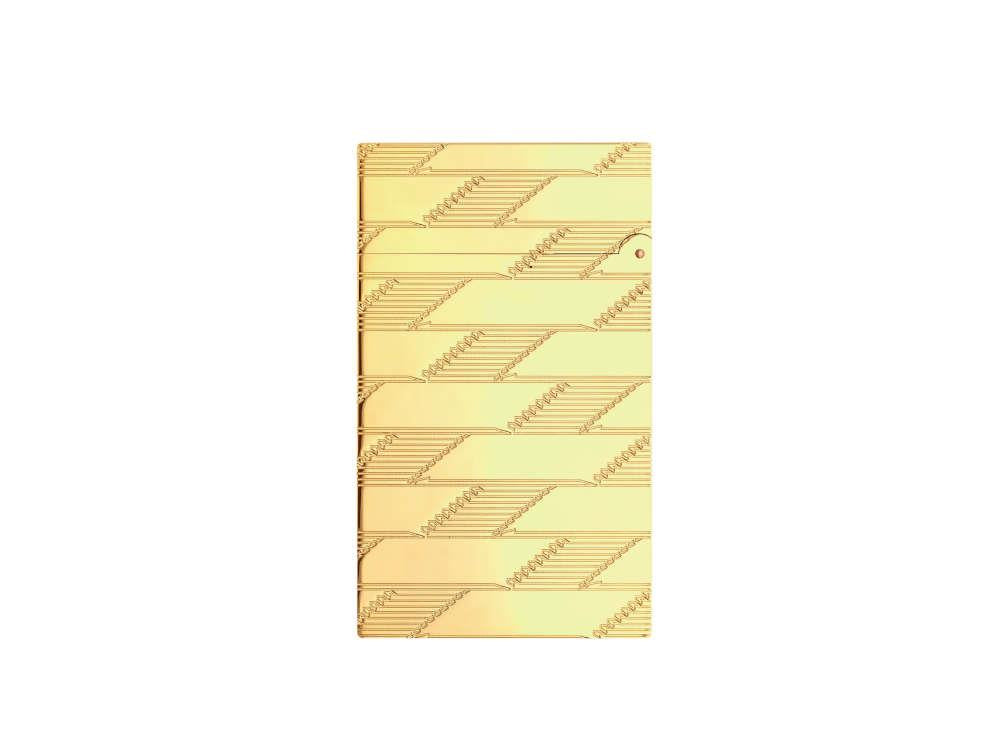 S.T. Dupont Ligne 2 Monogram 1872 Lighter, Golden, Limited Edition, C16178