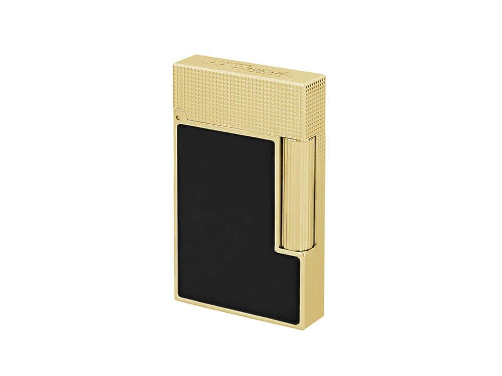 S.T. Dupont Ligne 2 Cling Lighter, Lacquer, Gold, Black, C16601