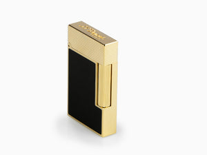 S.T. Dupont Ligne 2 Cling Lighter, Lacquer, Gold, Black, C16601