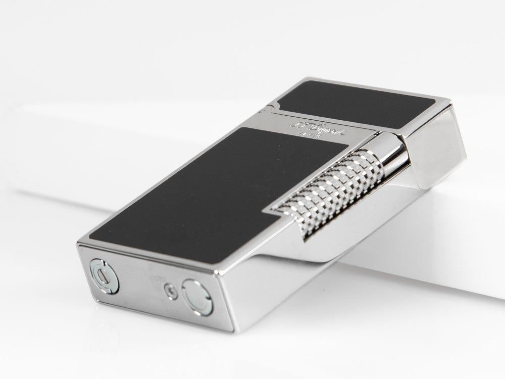 S.T. Dupont Ligne 2 Lighter New Le Grand, Palladium trim, Black, C23010