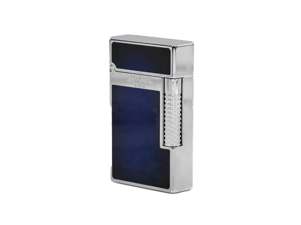 S.T. Dupont Ligne 2 Lighter New Le Grand Sunburst, Palladium, Blue, C23013