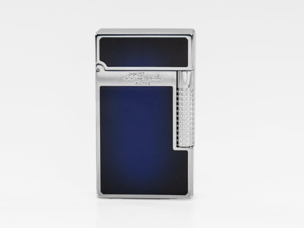 S.T. Dupont Ligne 2 Lighter New Le Grand Sunburst, Palladium, Blue, C23013