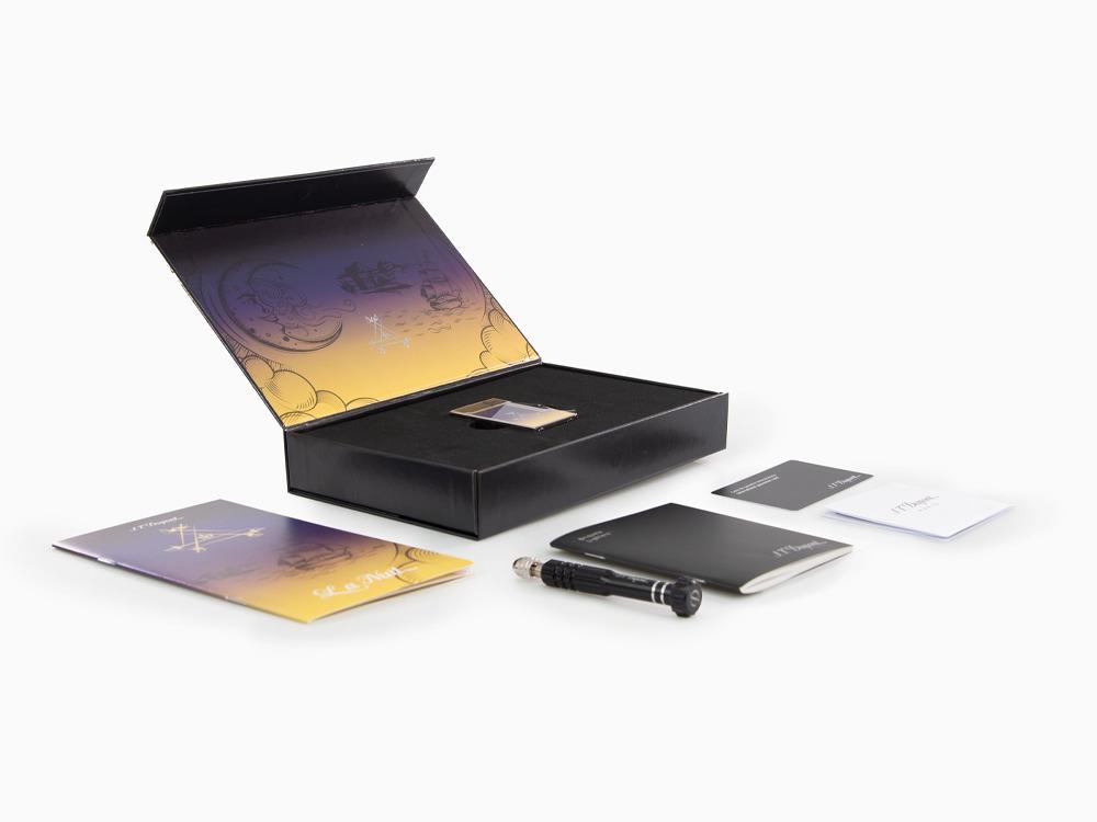 S.T. Dupont LeGrand Montecristo La Nuit Lighter, Lacquer, Palladium trim, C23035