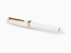 Sailor Professional Gear Slim Gold Fountain Pen, White, 11-1221-410