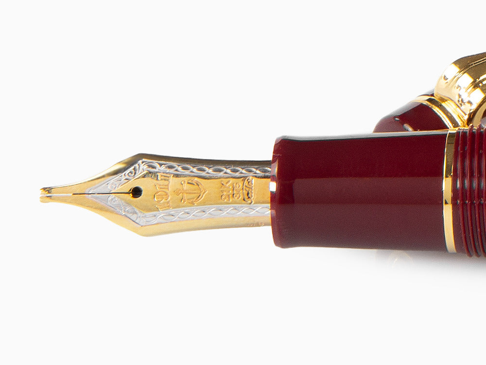 Sailor Professional Gear Realo Fountain Pen, Maroon, Gold, 11-3926-432