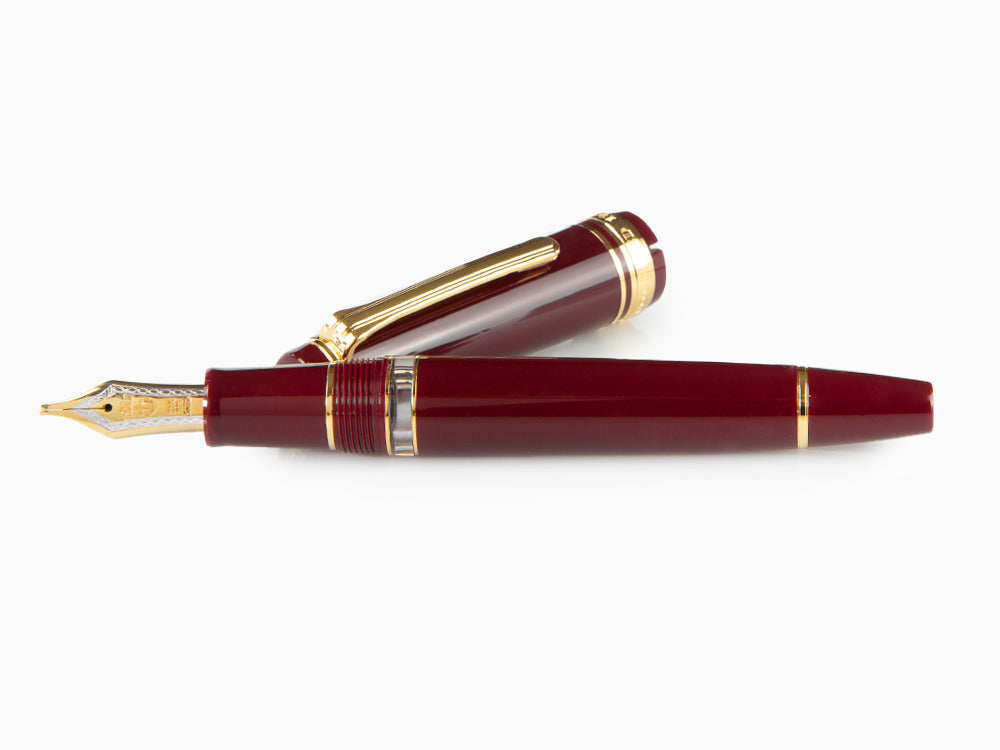 Sailor Professional Gear Realo Fountain Pen, Maroon, Gold, 11-3926-432