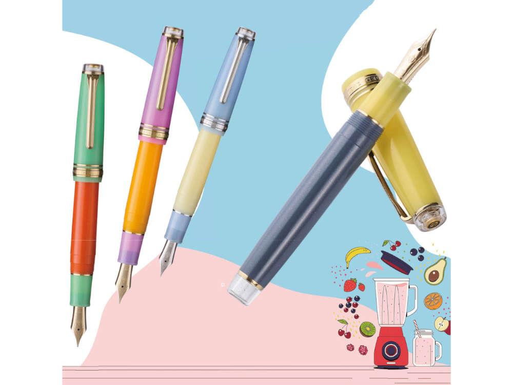 Sailor PG Smoothie 2nd Edition Blue Milkshake Fountain Pen, 11-4172-417