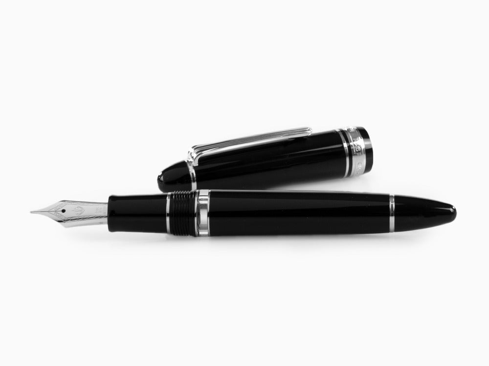 Sailor 1911 Series Realo Fountain Pen, Resin, Black, Chrome, 11-9379-420