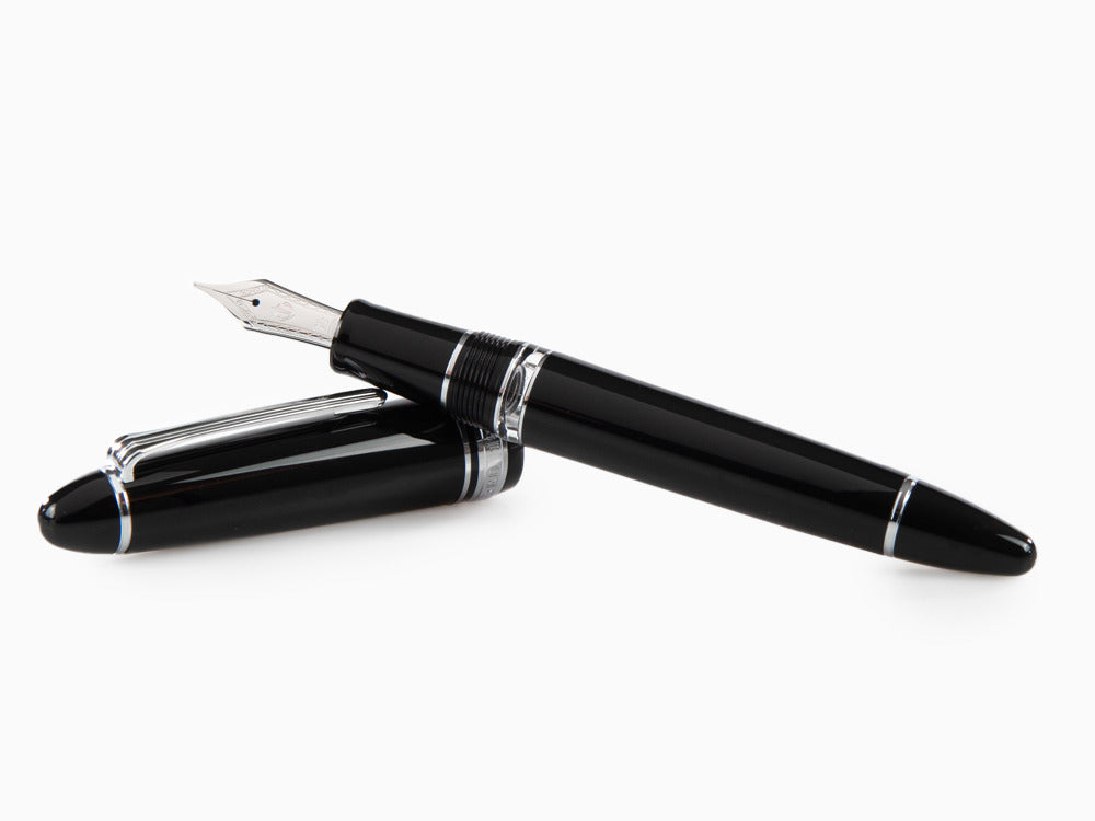 Sailor 1911 Series Realo Fountain Pen, Resin, Black, Chrome, 11-9379-420