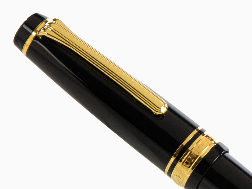 Sailor Professional Gear Gold Ballpoint pen, Black, 24k Gold trim, 16-1036-620