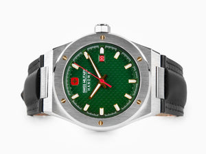 Swiss Military Hanowa Land Sidewinder Quartz Watch, Green, 43 mm, SMWGB2101602