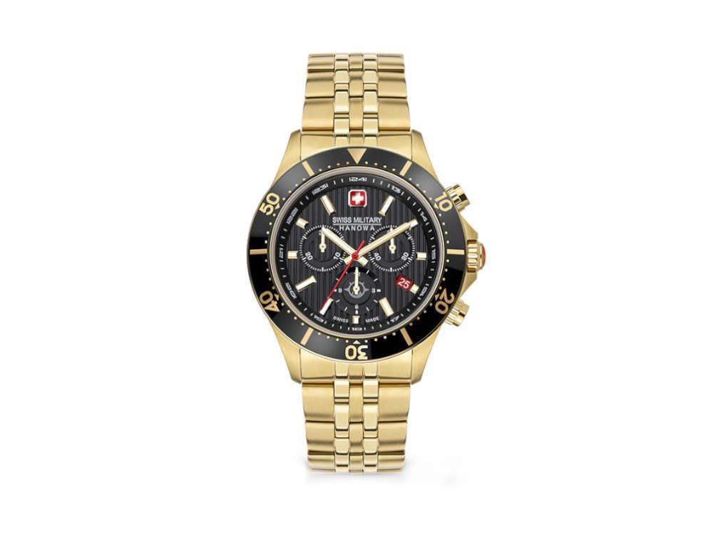 Swiss Military Hanowa Flagship Chrono X Quartz Watch, Black, 43 mm, SMWGI2100710