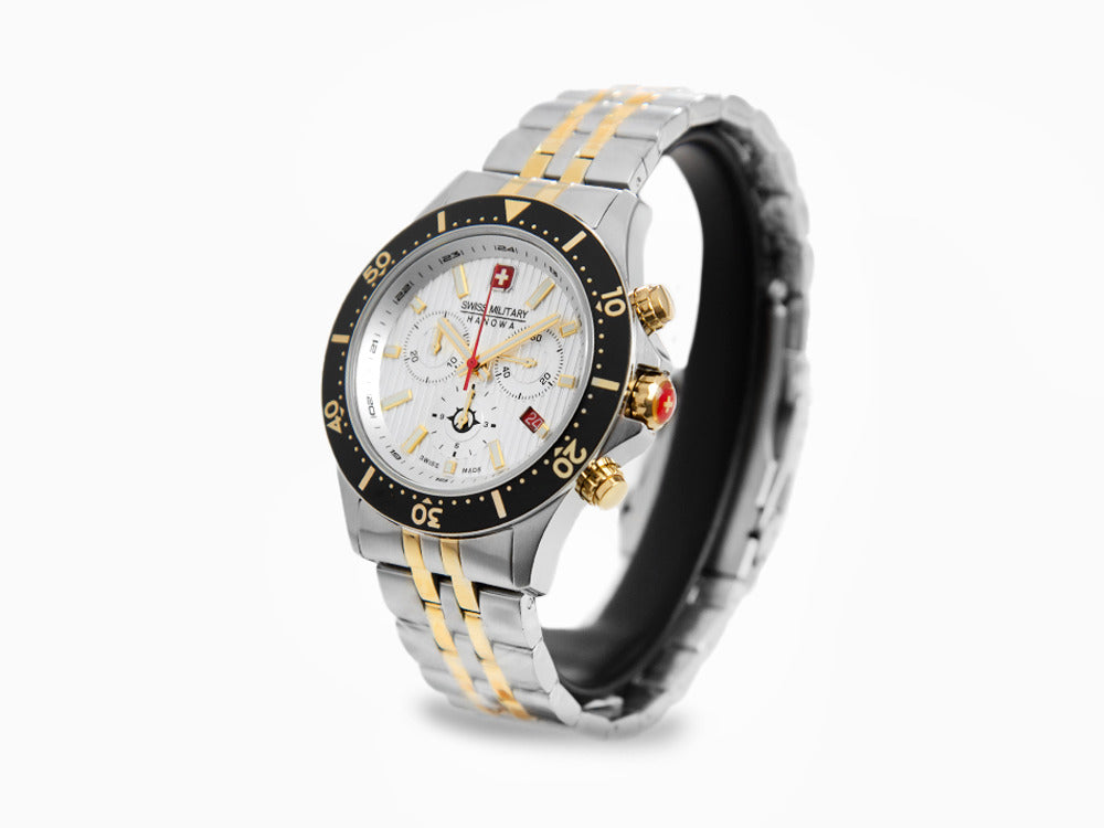 Swiss Military Hanowa Flagship Chrono X Quartz Watch, Silver, 43mm, SM -  Iguana Sell UK