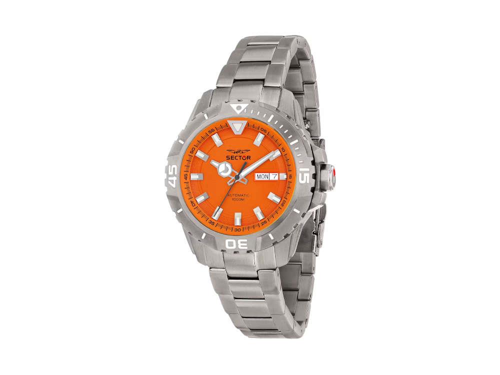 Sector No Limits Legend Automatic Watch, Titanium, Orange, 43 mm, R3223135005