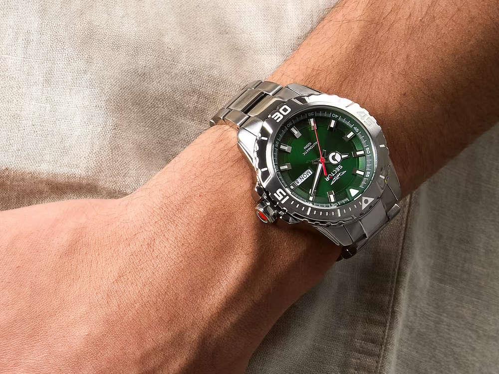 Sector No Limits Legend Automatic Watch, Green, 43 mm, R3223135006