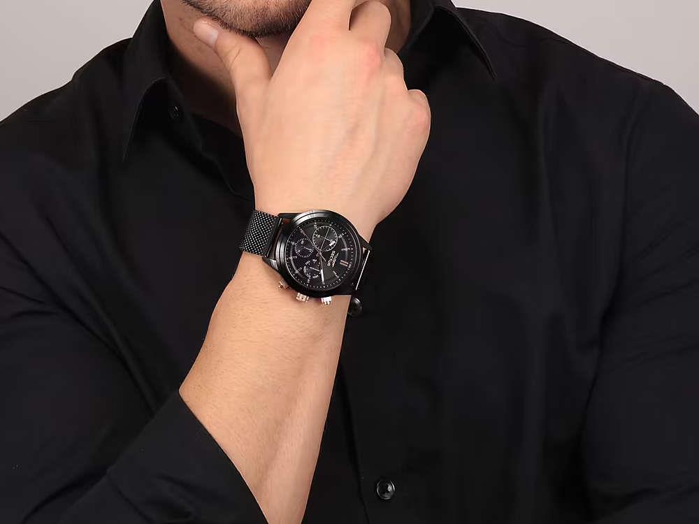 Sector No Limits 670 Quartz Watch, PVD, Black, 45 mm, R3253540002