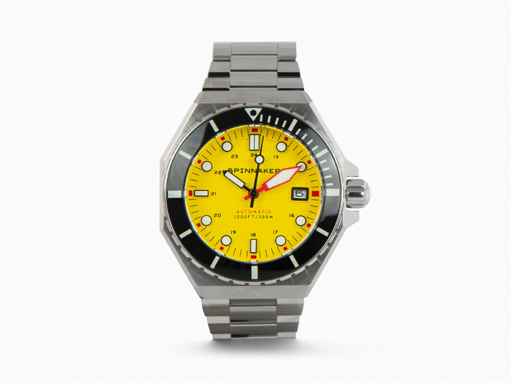 Spinnaker Dumas Automatic Watch, Yellow, 44 mm, 30 atm, SP-5081-II